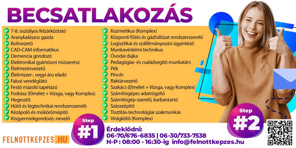 Legsikeresebb képzések, OKJ becsatlakozás, Felnőttképzés http://www.felnottkepzes.hu/tanfolyamokk/becsatlakozasi-lehetoseg-okj/